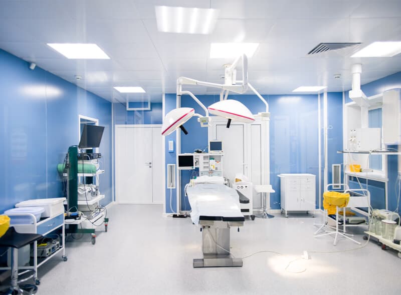Modern surgery room interior