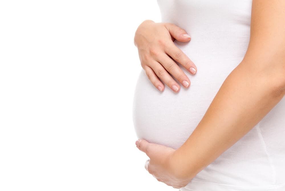 Expectant mother during pregnancy care